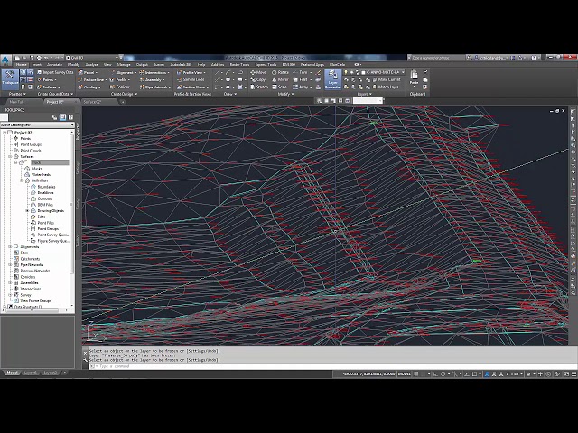 فیلم آموزشی: Civil 3D - خطوط شکست به یک سطح اضافه شده است با زیرنویس فارسی