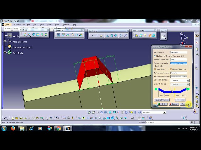 فیلم آموزشی: CATIA V5 - SURFACING -MATING FLANGE با زیرنویس فارسی