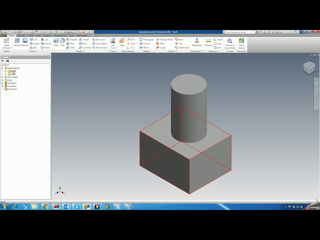 فیلم آموزشی: نحوه ایجاد بدنه جامد جدید در autodesk inventor