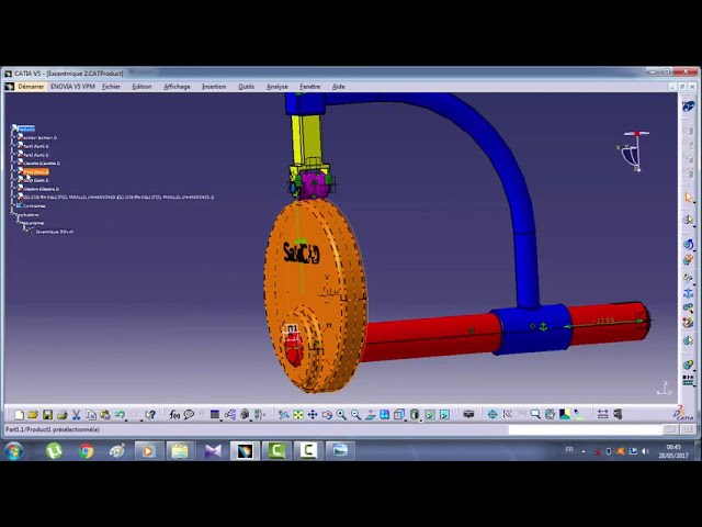فیلم آموزشی: آموزش CATIA V5 - نحوه ایجاد انیمیشن با استفاده از CATIA v5 - DMU Kinematics