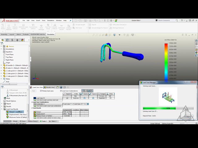 فیلم آموزشی: وبینار ناهار و یادگیری - استفاده از Load Case Manager در شبیه سازی SOLIDWORKS با زیرنویس فارسی