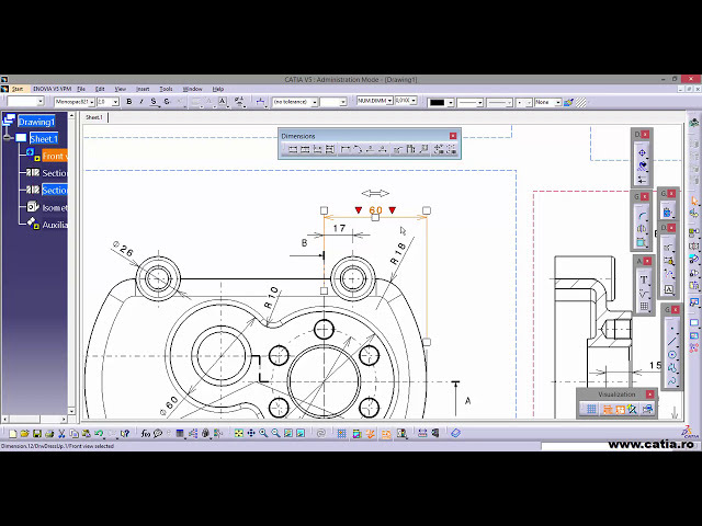 فیلم آموزشی: نحوه استفاده از CATIA Drafting برای یک قطعه مکانیکی
