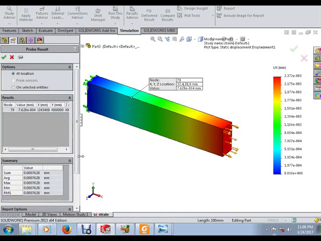 فیلم آموزشی: شبیه سازی Solidworks - تجزیه و تحلیل ساختاری تیرهای کنسولی با زیرنویس فارسی