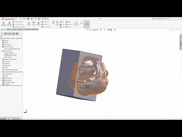 فیلم آموزشی: Geomagic برای SOLIDWORKS ایجاد یک بلوک قالب با Autosurface