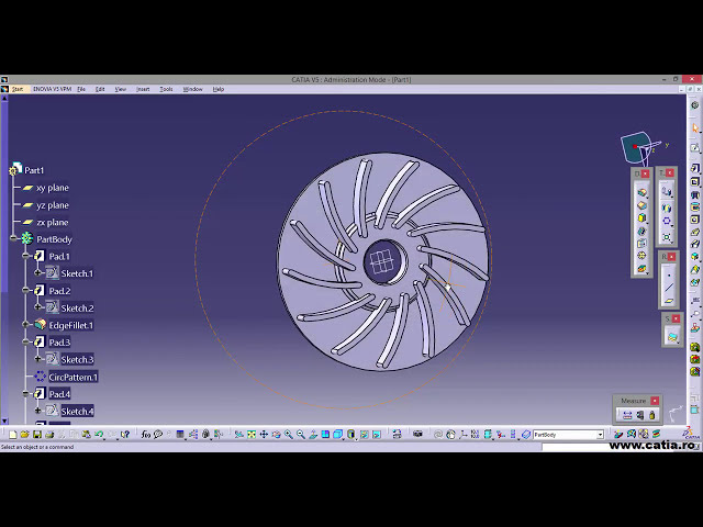 فیلم آموزشی: نحوه ایجاد یک قطعه مکانیکی با استفاده از CATIA Part Design 22