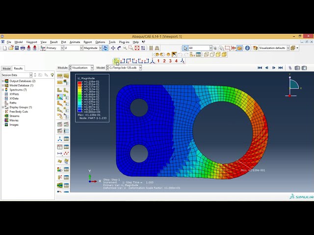 فیلم آموزشی: فیلم آموزشی Abaqus - براکت 2 بعدی تحت بار متمرکز در Abaqus