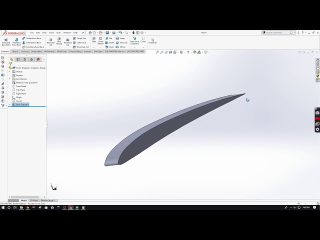 فیلم آموزشی: نحوه وارد کردن ایرفویل به SolidWorks با زیرنویس فارسی