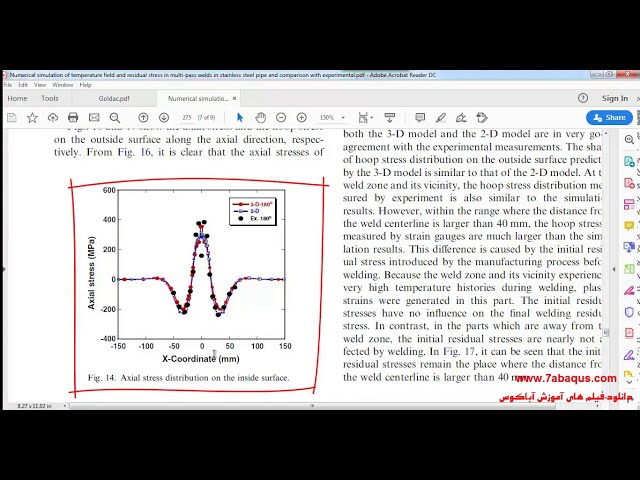 فیلم آموزشی: جوشکاری قوس الکتریکی روی لوله با استفاده از Dflux Subroutine Abaqus با زیرنویس فارسی