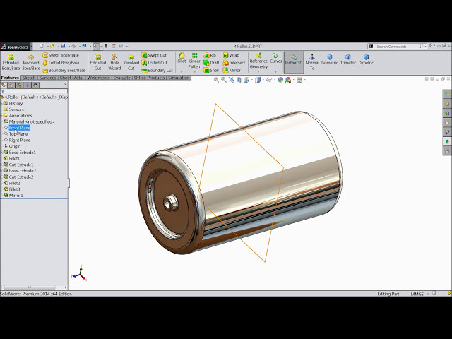 فیلم آموزشی: آموزش Solidworks | اسکچ غلتک در Solidworks با زیرنویس فارسی