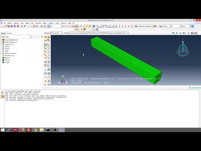 فیلم آموزشی: نحوه اجرای فایل ورودی ABAQUS با UMAT با زیرنویس فارسی