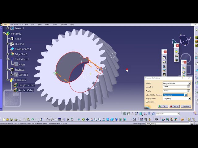 فیلم آموزشی: طراحی پروفیل دندانی Helical Gear I در CATIA با زیرنویس فارسی