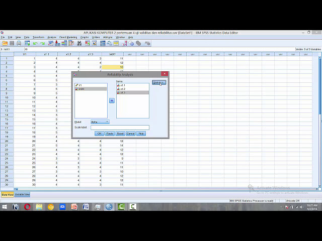 فیلم آموزشی: نحوه تست اعتبار و قابلیت اطمینان SPSS 23