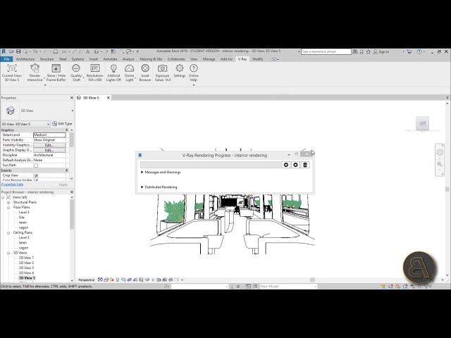 فیلم آموزشی: آموزش رندر داخلی با Vray for Revit با زیرنویس فارسی