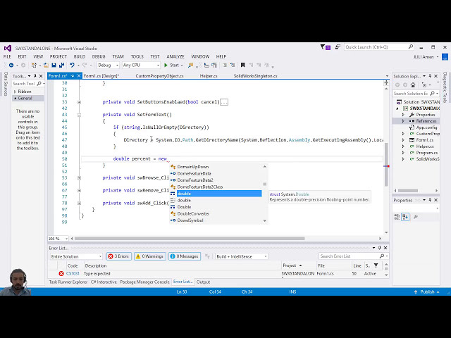 فیلم آموزشی: SOLIDWORKS C# STANDALONE: افزودن رویداد Handler (قسمت 1) با زیرنویس فارسی