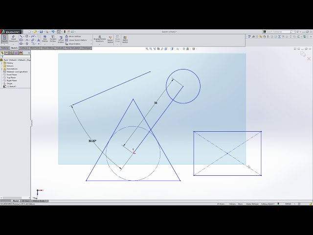 فیلم آموزشی: طرح ها، محدودیت ها و ابعاد در Solidworks: آموزش برای مبتدیان درس 3 با زیرنویس فارسی