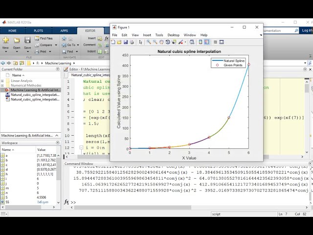 فیلم آموزشی: 6.4| درون یابی اسپلاین مکعبی طبیعی با استفاده از متلب
