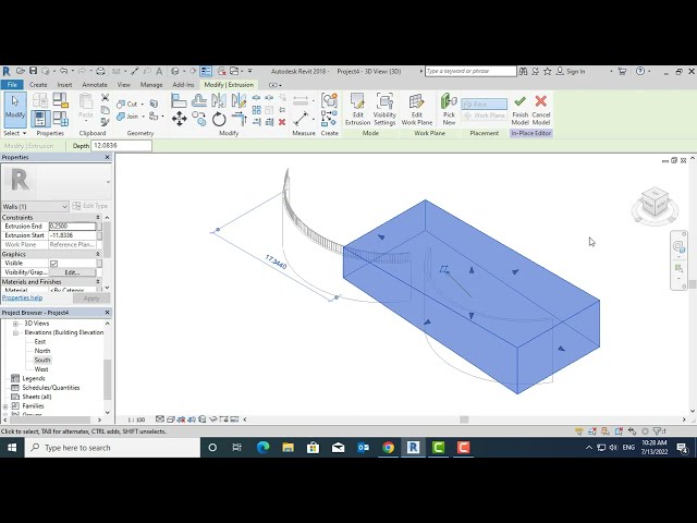 فیلم آموزشی: روش های مختلف برای ایجاد دیوار منحنی و شیب دار با نرده در آموزش Revit