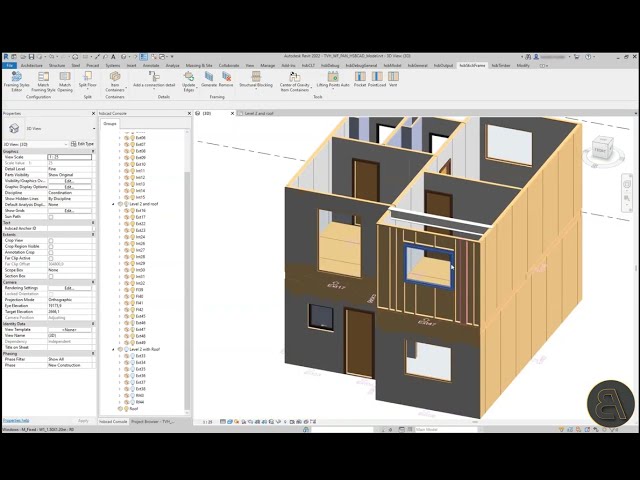 فیلم آموزشی: Revit Plugin for Framing Tutorial | hsbStickFrame در hsbDesign24 با زیرنویس فارسی