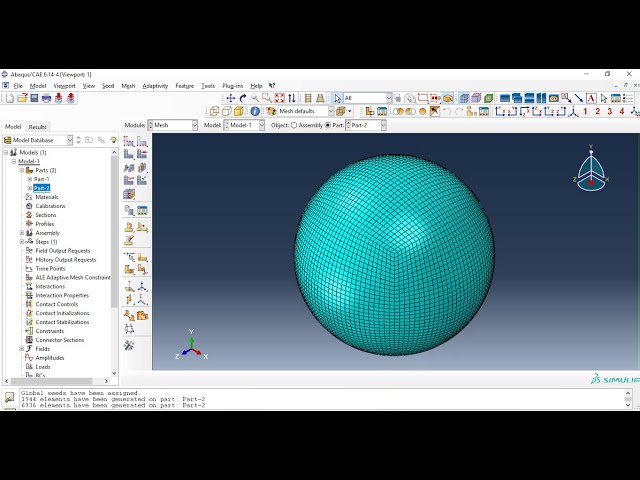 فیلم آموزشی: [ABAQUS] مش بندی کروی با چهارگوش منظم. عنصر