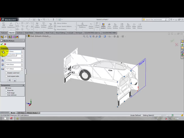 فیلم آموزشی: مدل سازی بدنه ماشین در solidworks - قسمت 1 (تنظیم نقشه ها)