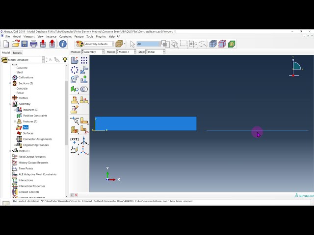 فیلم آموزشی: ABAQUS مثال | تیر بتنی دوبعدی (پلاستیسیته آسیب به بتن) با زیرنویس فارسی