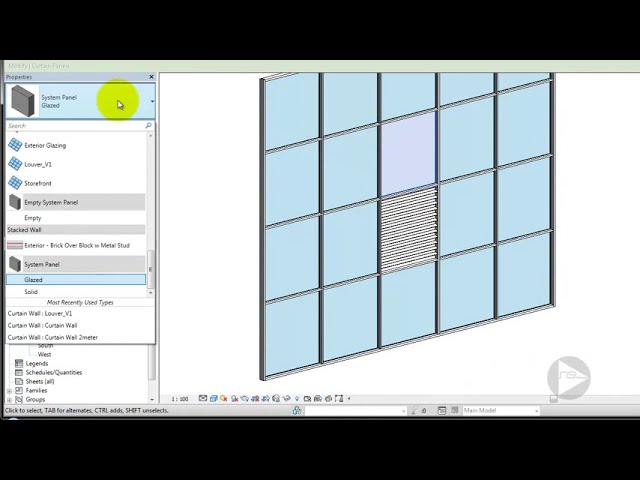 فیلم آموزشی Bim Revit Advanced Tutorial 01 Louver Curtain Wall فیلم های آموزش نرم افزارهای 4360