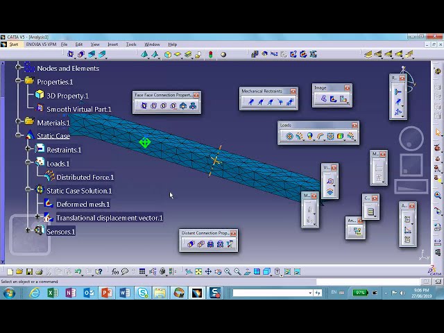 فیلم آموزشی: FEA، قسمت مجازی سخت و بخش مجازی صاف توضیح داده شده، Catia v5، نادر جی زمانی با زیرنویس فارسی