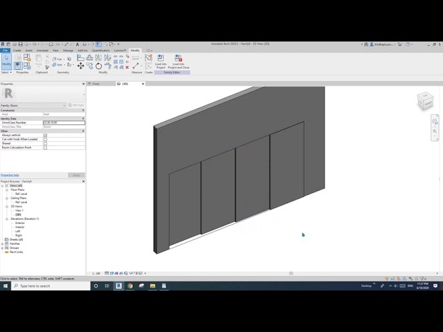 فیلم آموزشی: Revit Exercise (Day 201) - درب کشویی با شماره پنل قابل تنظیم با زیرنویس فارسی