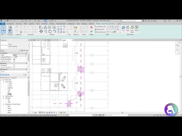 فیلم آموزشی: آموزش منظر شهری در Revit (جاده ها، حاشیه ها، پیاده روها، پارکینگ، ماشین ها، سیگنال دهی...) با زیرنویس فارسی