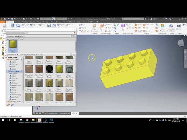 فیلم آموزشی: آموزش Autodesk Inventor - 4x2 Lego Brick با زیرنویس فارسی