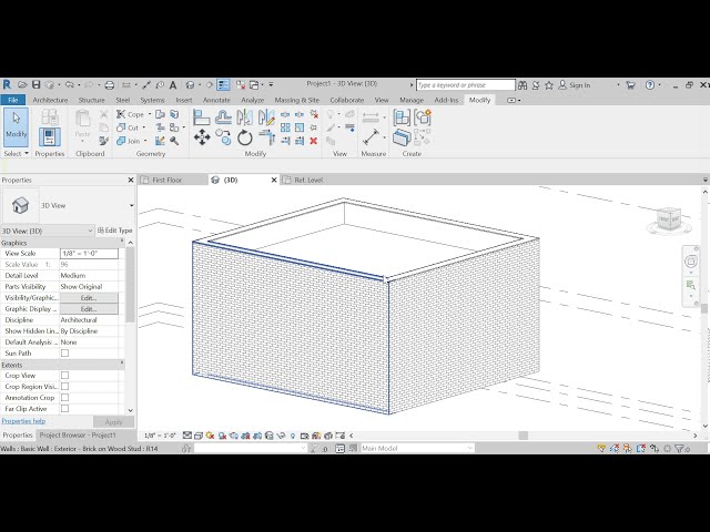 فیلم آموزشی: نحوه قرار دادن درپوش پاراپت روی انواع دیوار در Revit با زیرنویس فارسی