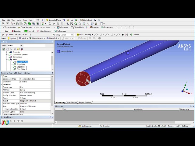 فیلم آموزشی: آموزش میز کار ANSYS | آموزش مش بندی هگزا قسمت چهارم از چهارم