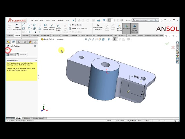 فیلم آموزشی: تمرین تمرین Solidworks -25| مدل سازی سوکت Oarlock