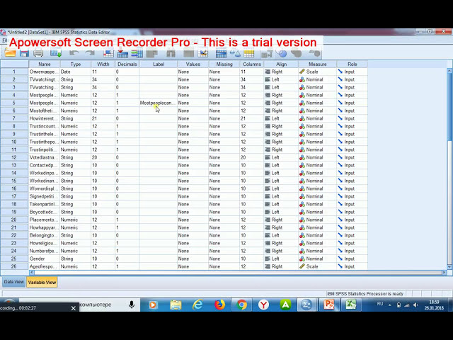 فیلم آموزشی: تبدیل فایل اکسل با فرمت SPSS با زیرنویس فارسی