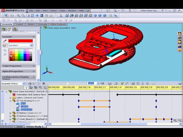 فیلم آموزشی: مطالعه حرکت ( 04 حالت درون یابی ) آموزش SOLIDWORKS با زیرنویس فارسی