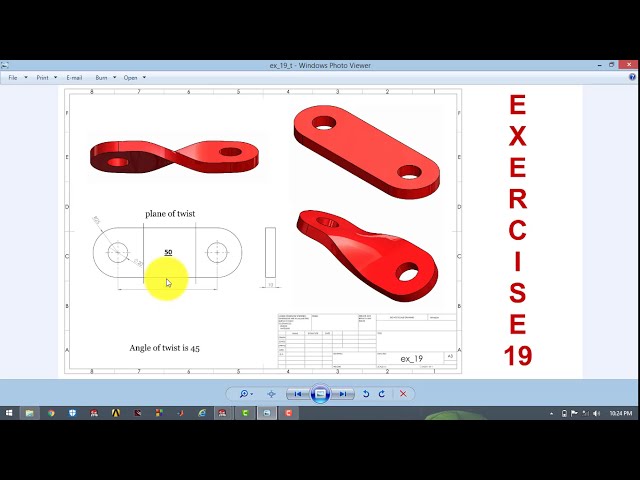 فیلم آموزشی: ⚡ SOLIDWORKS || آموزش مبتدیان || ورزش - 19 || ویژگی پیچش (فلکس) || با روایت