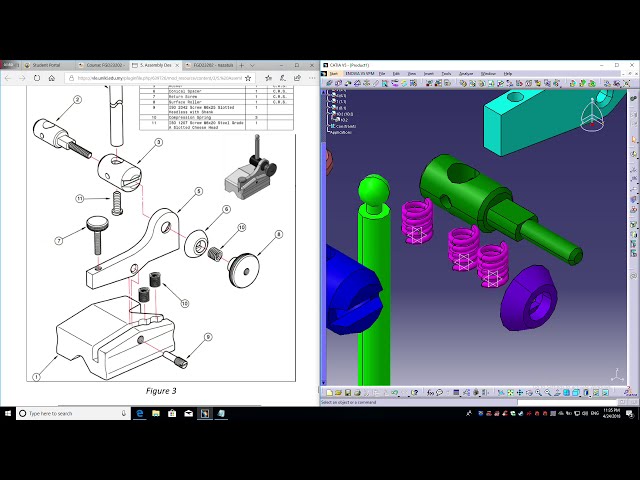 فیلم آموزشی: آموزش مونتاژ فنر CATIA