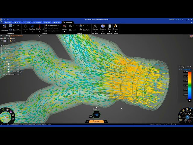 فیلم آموزشی: جریان سیال در منیفولد - قسمت 1 - شروع به کار با Ansys Discovery با زیرنویس فارسی