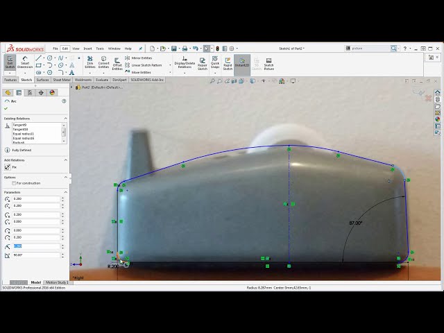 فیلم آموزشی: 19 SolidWorks - چگونه - از Sketch Picture برای ایجاد یک طرح دقیق برای ویژگی پایه خود استفاده کنید با زیرنویس فارسی