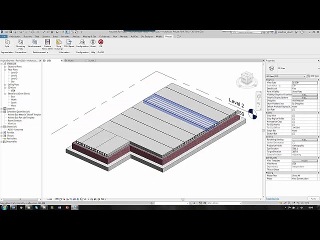 فیلم آموزشی: Revit 2019 Hollowcore Precast Plank Floor با زیرنویس فارسی