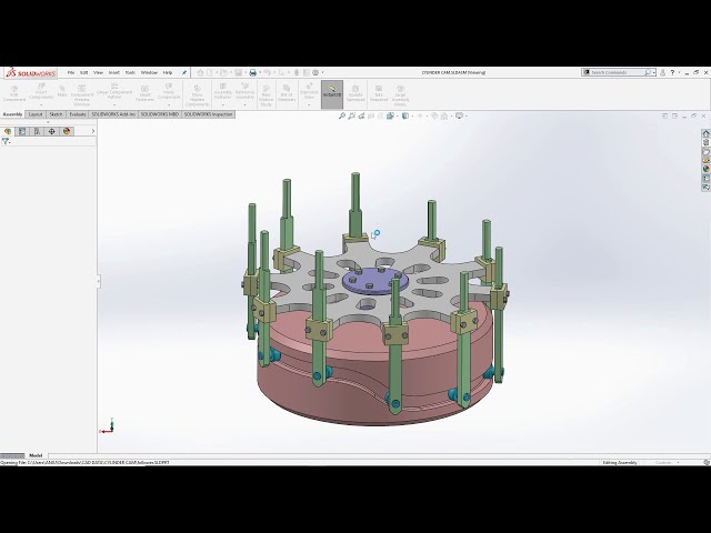 فیلم آموزشی: طراحی بادامک شیار استوانه ای در SOLIDWORKS