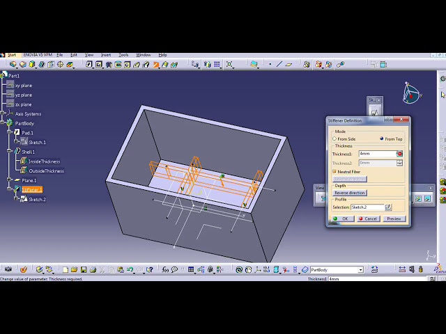 فیلم آموزشی: سفت کننده CATIA V5 از بالا