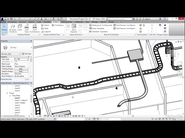 فیلم آموزشی: REVIT MEP ELECTRICAL: اضافه کردن سینی کابل با زیرنویس فارسی