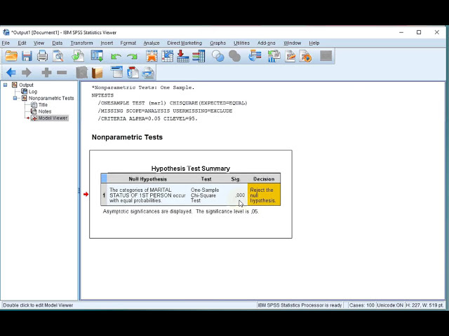 فیلم آموزشی: SPSS - پیرسون چی مربع خوبی (از طریق یک نمونه) با زیرنویس فارسی