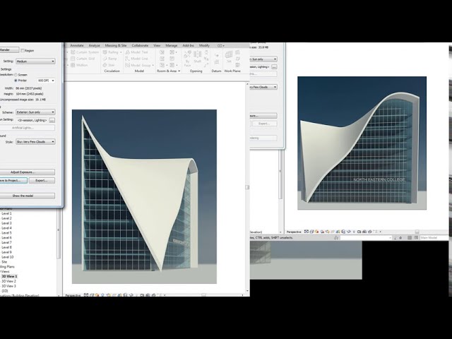 فیلم آموزشی: آموزش طراحی سقف منحنی صاف Revit با زیرنویس فارسی