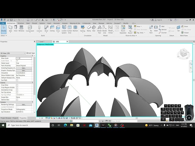 فیلم آموزشی: آموزش Revit (روز 48) معبد لوتوس در revit