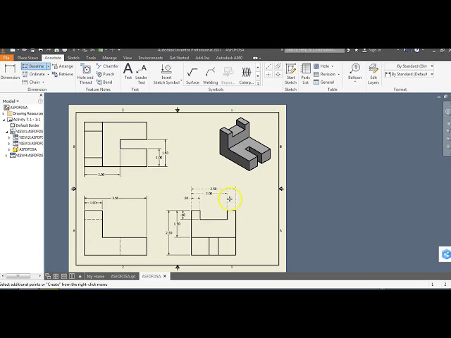 فیلم آموزشی: Autodesk Inventor - Baseline Dimensioning در Autodesk Inventor با زیرنویس فارسی
