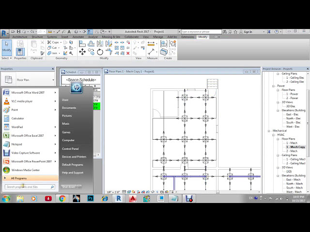 فیلم آموزشی: آموزش REVIT MEP : HVAC (طراحی سیستم خنک کننده) با برنامه ریزی