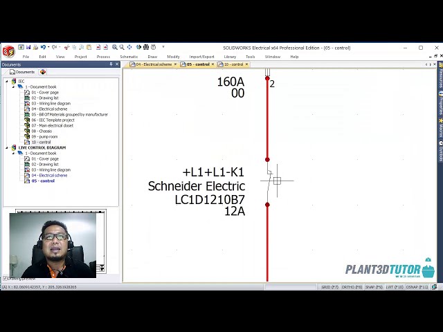 فیلم آموزشی: دیاگرام کنترلی Solidworks electrical 2018 دموی زنده