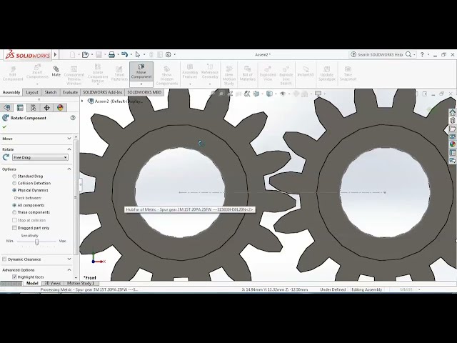 فیلم آموزشی: مونتاژ چرخ دنده و مطالعه حرکت توسط Solidworks (ابراهیم الکلانی)